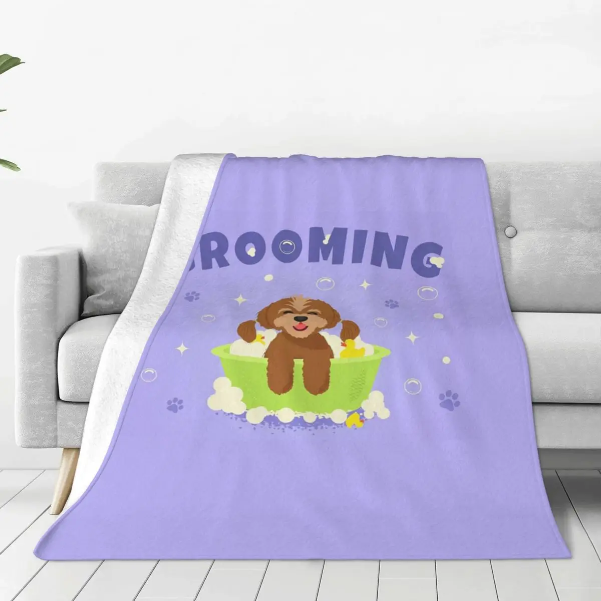 Pet Grooming For Dogs And Cats Blankets Soft Warm Flannel Throw Blanket Bedspread for Bed Living room Picnic Travel Home Sofa