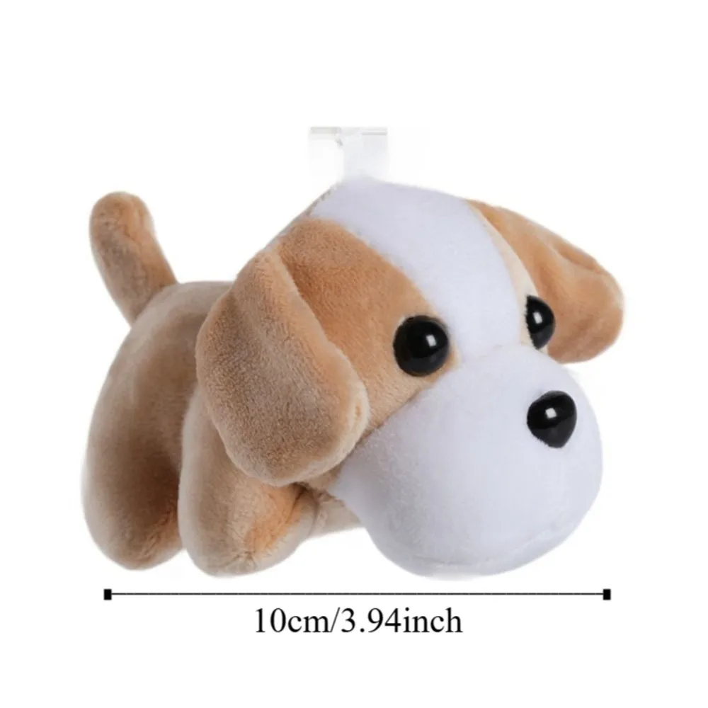 LLavero de perro de juguete de peluche de tamaño de 10cm, llavero de peluche de cachorro bonito y ecológico suave, colección de juguetes colgantes de felpa de diseño Adorable y bonito