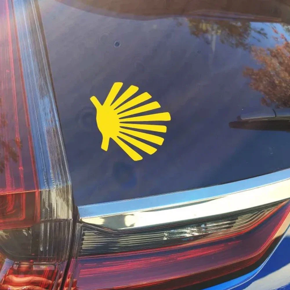 Camino De Santiago Shell Symbol Vinyl Sticker Waterproof Decal For Car Bumper Window Motorcycle Helmet Laptop Fairing Decor