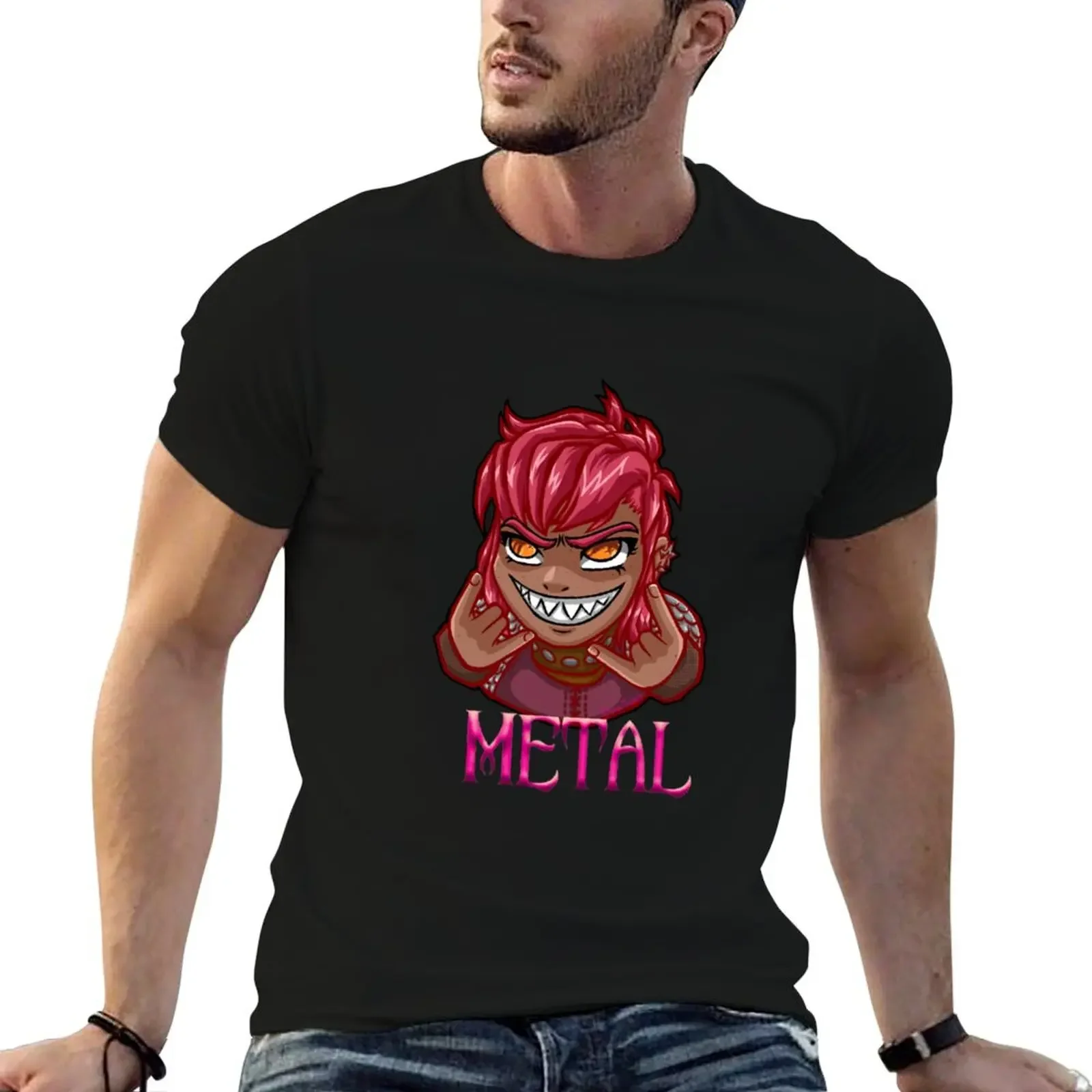 

Nimona Metal T-Shirt graphic shirts affliction shirts luxury clothes men