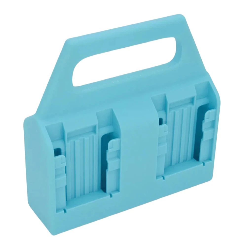 ABS Plastic Battery Holder for 14V and 18V Batteries Providing Organized and Secure Storage for Workspaces and Vehicles