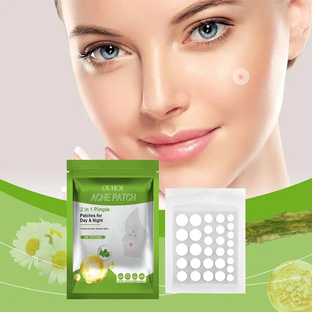 NEW High-end 300PCS Hydrocolloid Pimple Patches For Day And Night Use Invisibal Natural Waterproof Blemish Spot Facial Mask C0C3