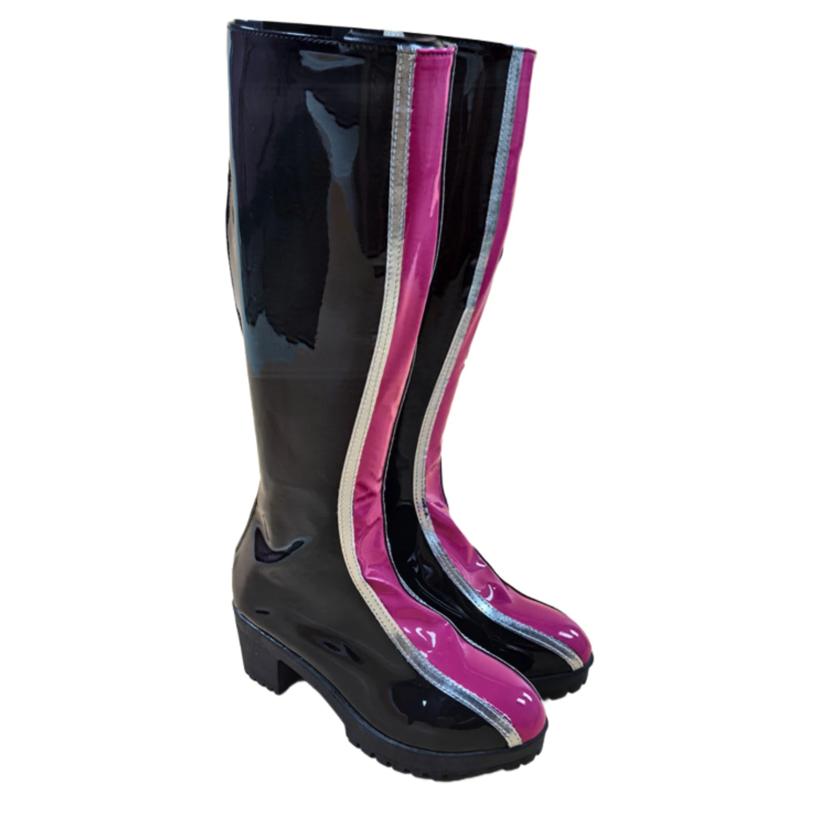 Rumi cosplay botas sapatos de couro do plutônio para as mulheres roleplay grupo ídolo traje de halloween acessórios festa outfit