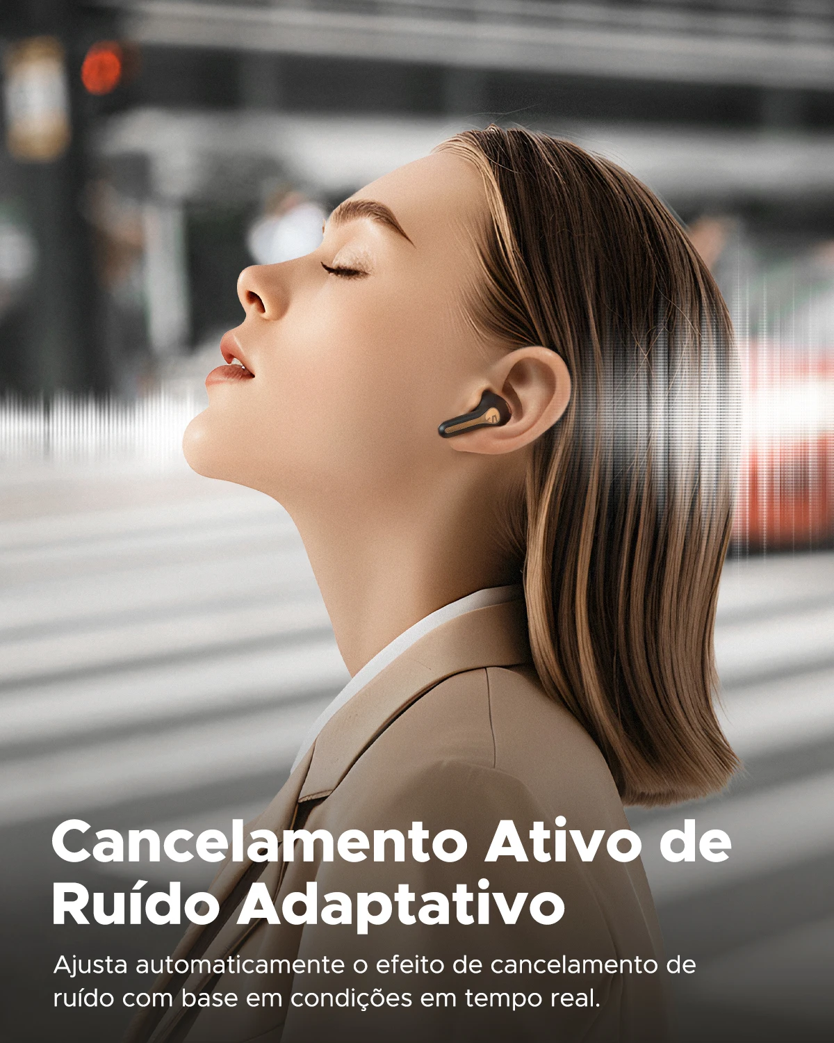 سماعات أذن SoundPEATS Capsule3 Pro+ اللاسلكية، سماعات بلوتوث ANC التكيفية Hi Res HiFi صوت ستيريو مع مكبر صوت xMEMS، LDAC