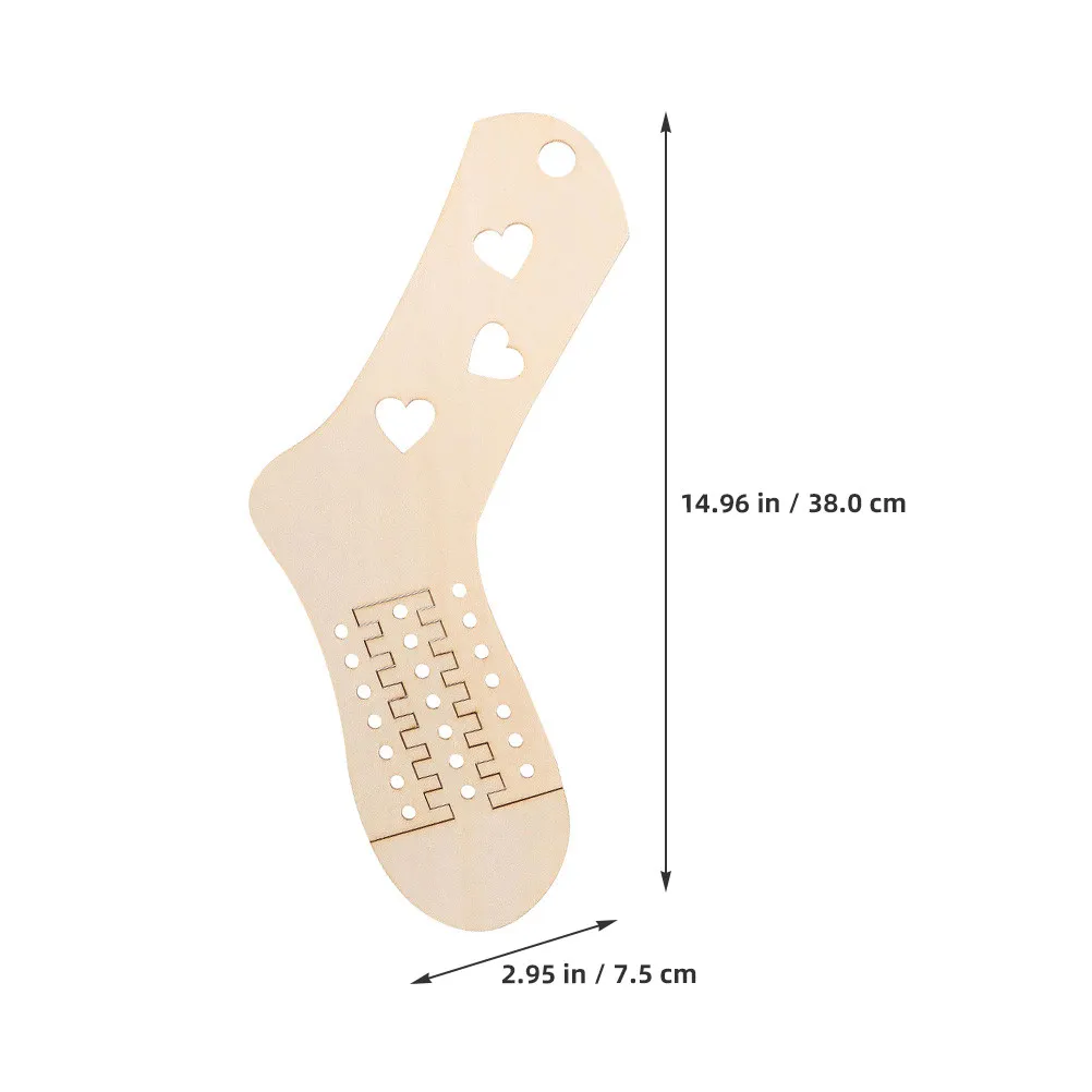 4Pairs Wood Sock Blockers Knitting Tools DIY Socks Blockers Fine Workmanship Handmade Sock Stretchers Stocking Display