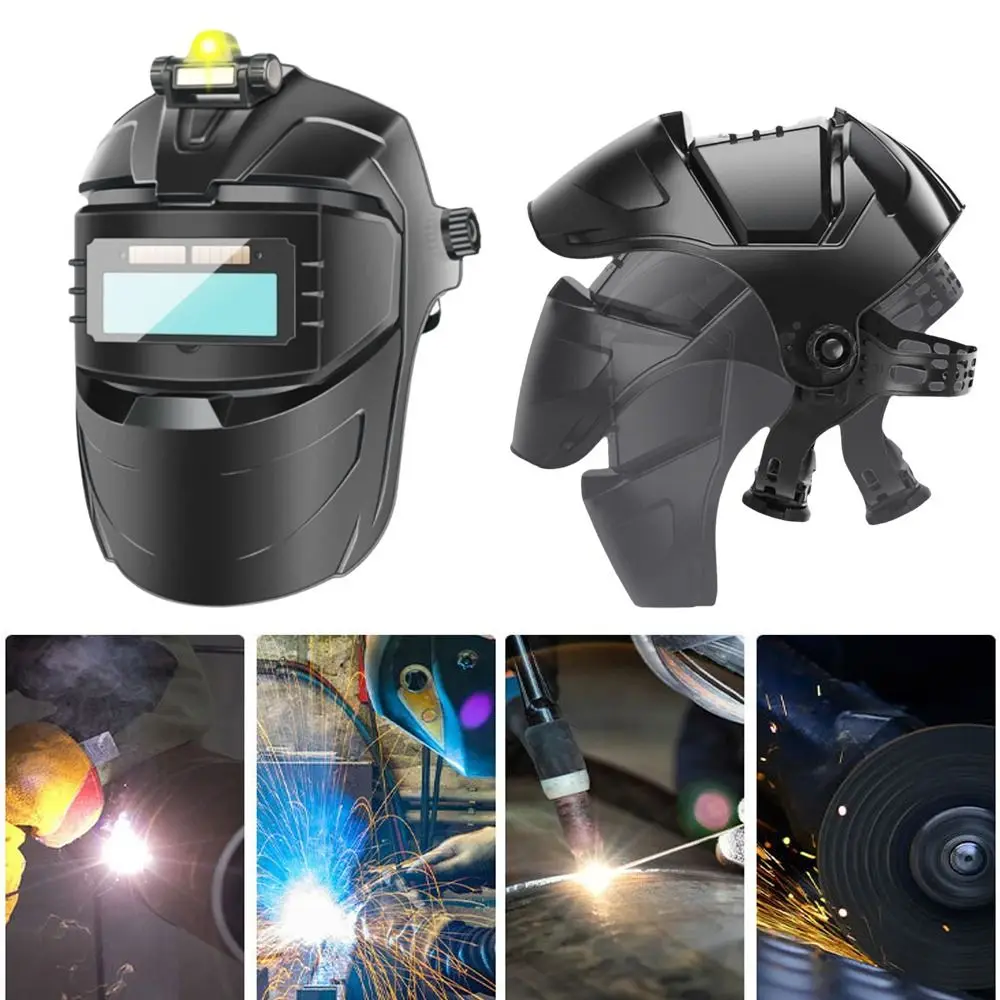 

Automatic Variable Light Adjustment Auto Darkening Welding Facemask High-Temperature Resistant Durable Welding Mask True Color