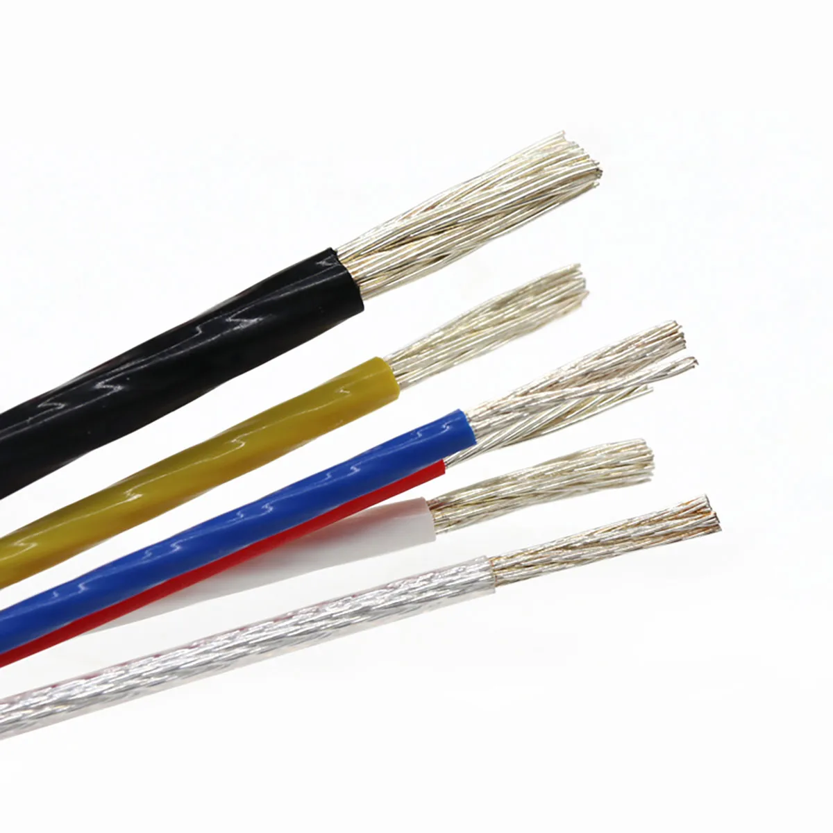 

Stranded Wire 18AWG/ 1mm² PTFE Silver Plated Copper Cable OD 1.8mm High temperature Signal Cables 300V 10-Colors For Choice