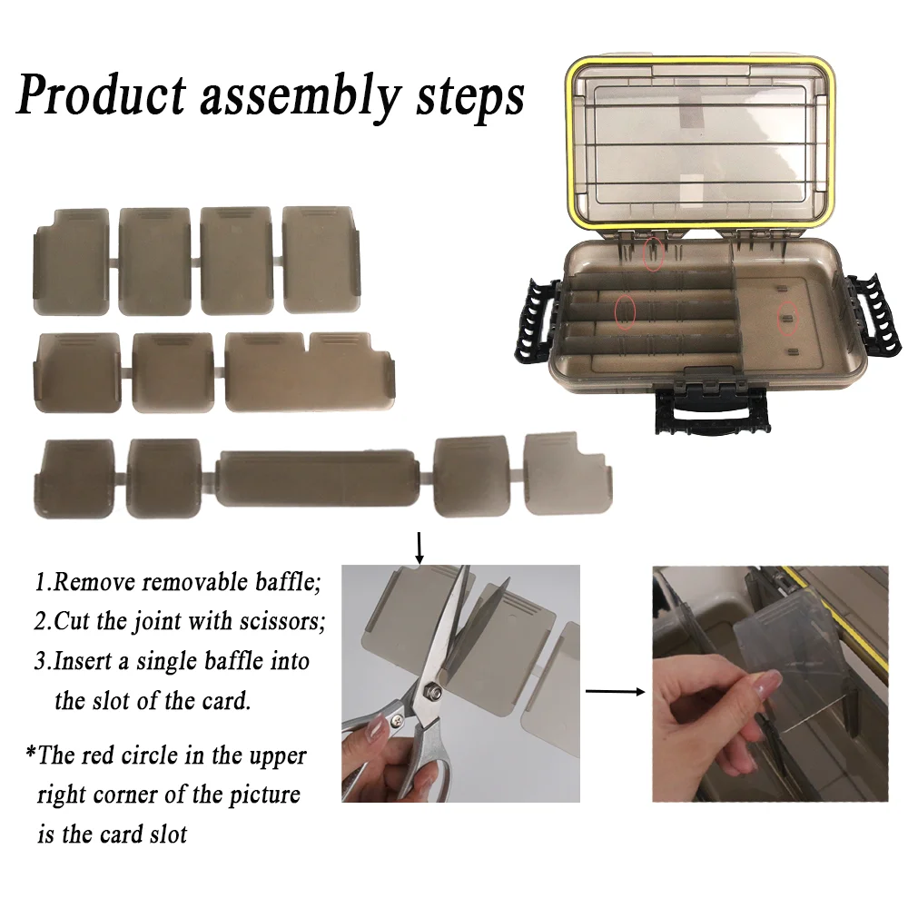 free shrimp tackle box UFISH 4pk Bait - Jig box - Kayak Tackle box Gamakatsu hook Wakeman Outdoors Water-Resistant Tactical Model:ASIS76MF friendly Salty Bits baits