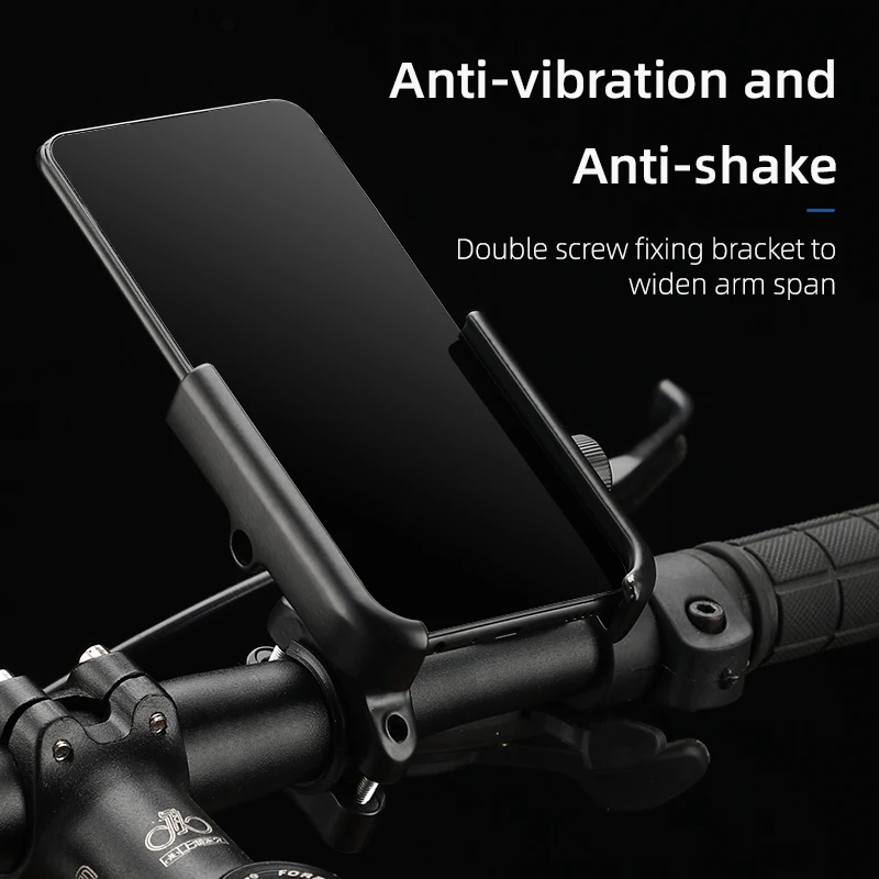 JOHORSE New anti fall and anti vibration bicycle phone holder motorcycle holder electric bike bicycle aluminum alloy phone holde