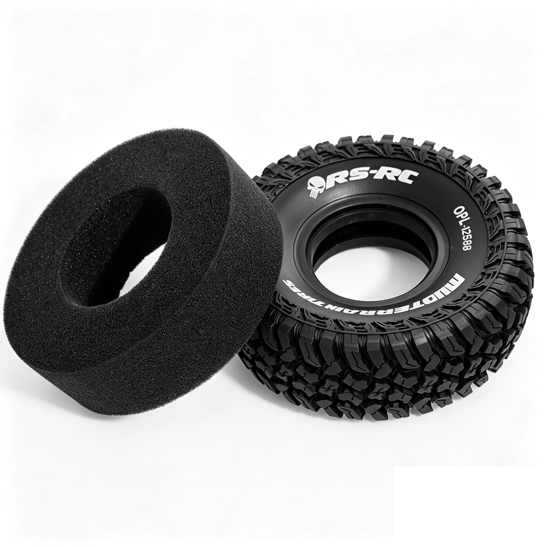 

4PCS 1.9 Inch Rubber Crawler Tires OD 4.72 Inch For 1/10 RC Crawler TRX4 Axial SCX10 Yikong RGT Wrangler Upgrade Parts