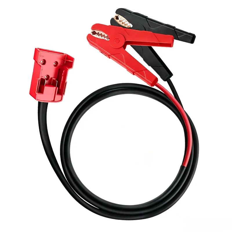 8 AWG Cable Clamps Car Jump Start Cables Power Tool Cables for Milwaukee/DL 18V/20V Lithium Batteries for Most Vehicle Models