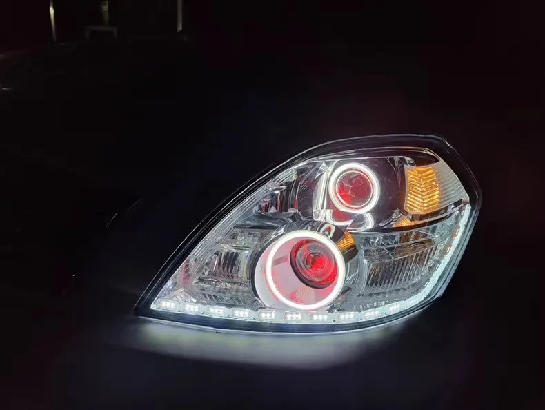 Car LED Headlight Angel Devil Eye For Nissan teana altima 2004-2007 Modified Daytime Running Lamp Turn Signal