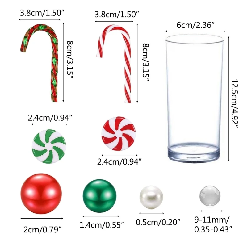 Juego relleno jarrón con perlas agua navideña, cuentas gel velas flotantes para centro del