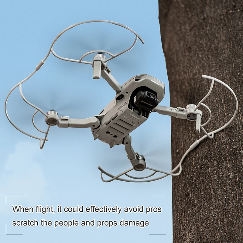 4 قطعة مراوح المضادة للتصادم غطاء للحماية سلامة الحرس الوفير حامل ل DJI Mavic Mini 1 2/mini SE/2SE ملحقات طائرة بدون طيار