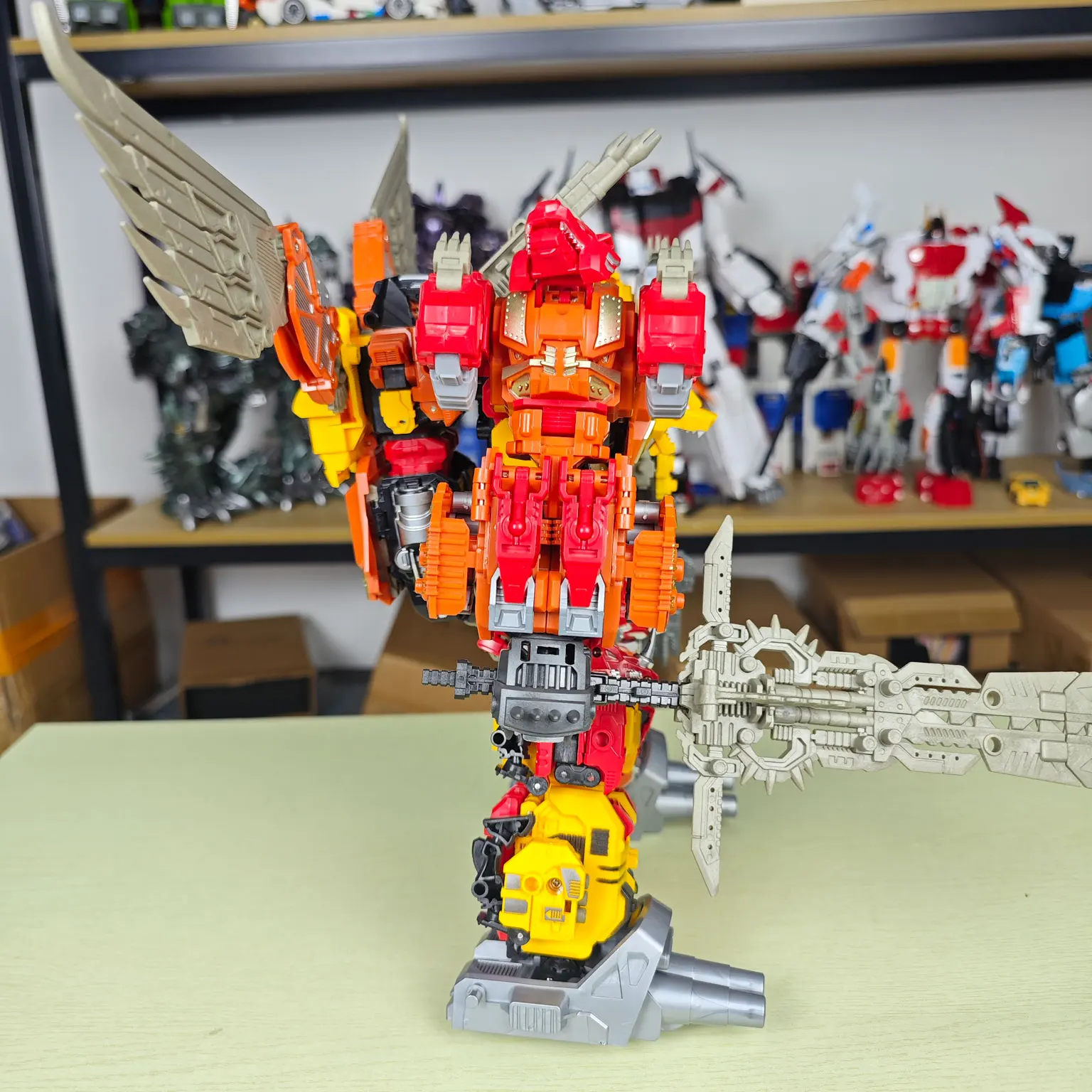 TENGYANG 30CM Predaking 변환 Predacons 6 IN 1 또는 5 IN 1 액션 피규어 장난감 상자 없음