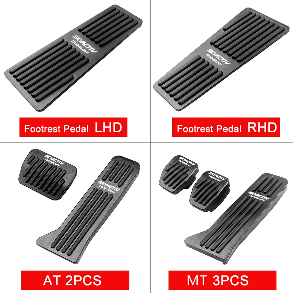 For Mazda 2 3 BM 6 GJ CX-5 CX5 CX 5 CX3 CX8 CX9 2012 - 2019 2020 2021 2022 2023 2024 Car Foot Fuel Brake Pedal Cover Accessories