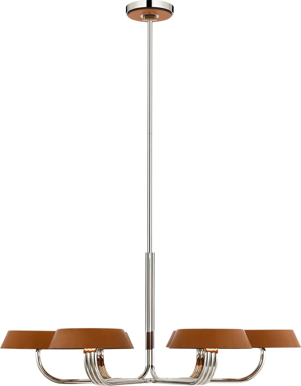 Customized Design Leather Pendant Lights for Lobby Foyer Villa Hotel Vintage Brass Finish Leather Belt Shade Branch Chandelier
