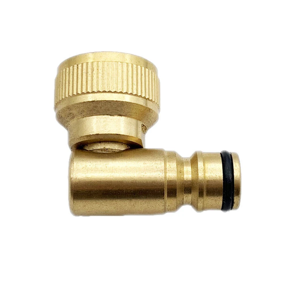 Hose Reel- Swivel Elbow Quick Connector 90-degree Nipple Connector Garden Hose Tap Converter For Hoselock Plug- 3/4in Female