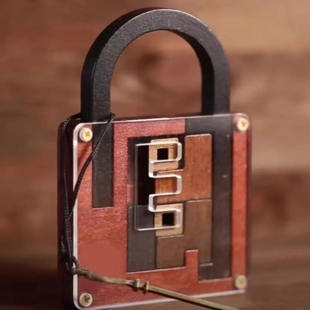 

Wooden Brainteaser Puzzle Cognitive Development Logic Mind High Difficulty Puzzle Challenging Educational IQ Lock Challenge
