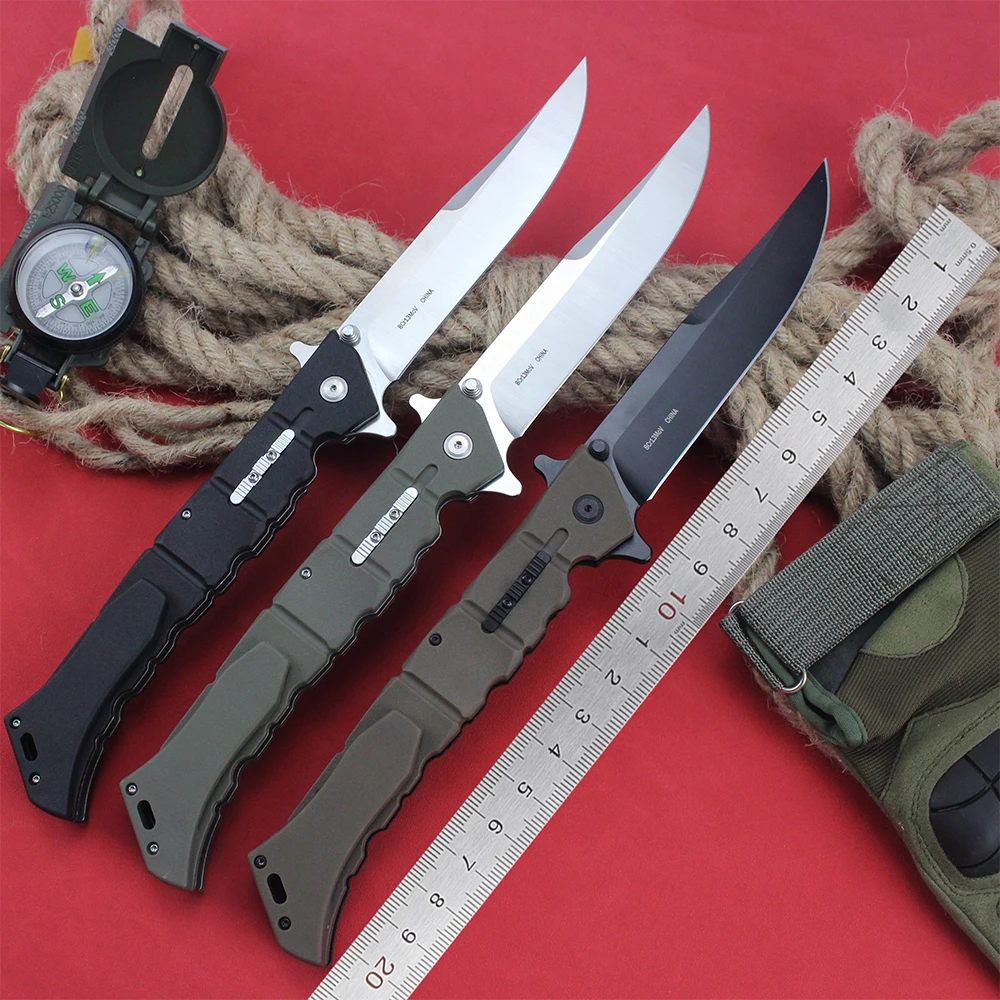 New Large Knives Cold Multifunctional Folding Knife Outdoor Tactical Military Knives 8Cr13Mov Steel Blade Survival Knife for Men