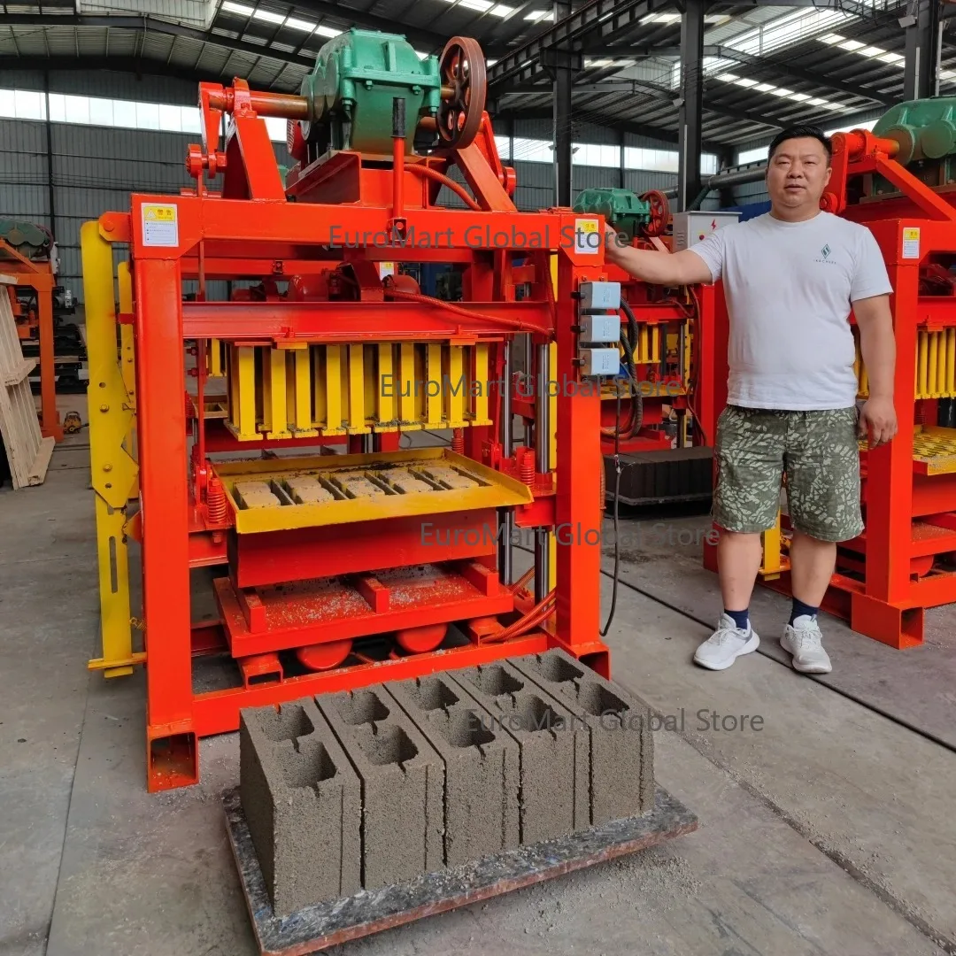 QT4-40 Concrete Block Making Machine Professional Excellent Workmanship Wide Usage Construction Equipment for Building Materials
