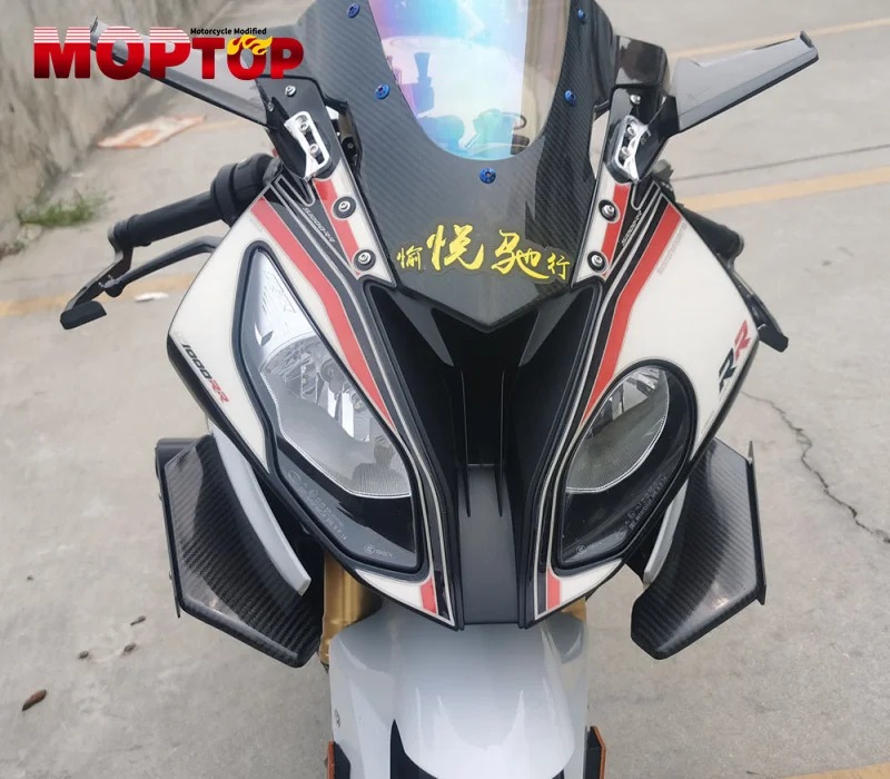 New Motorcycle Modified Fixed Wind Wing Rearview Mirrors Flow For YZF-R1 YZFR1 r1 2009-2014 rearview mirror Spoiler