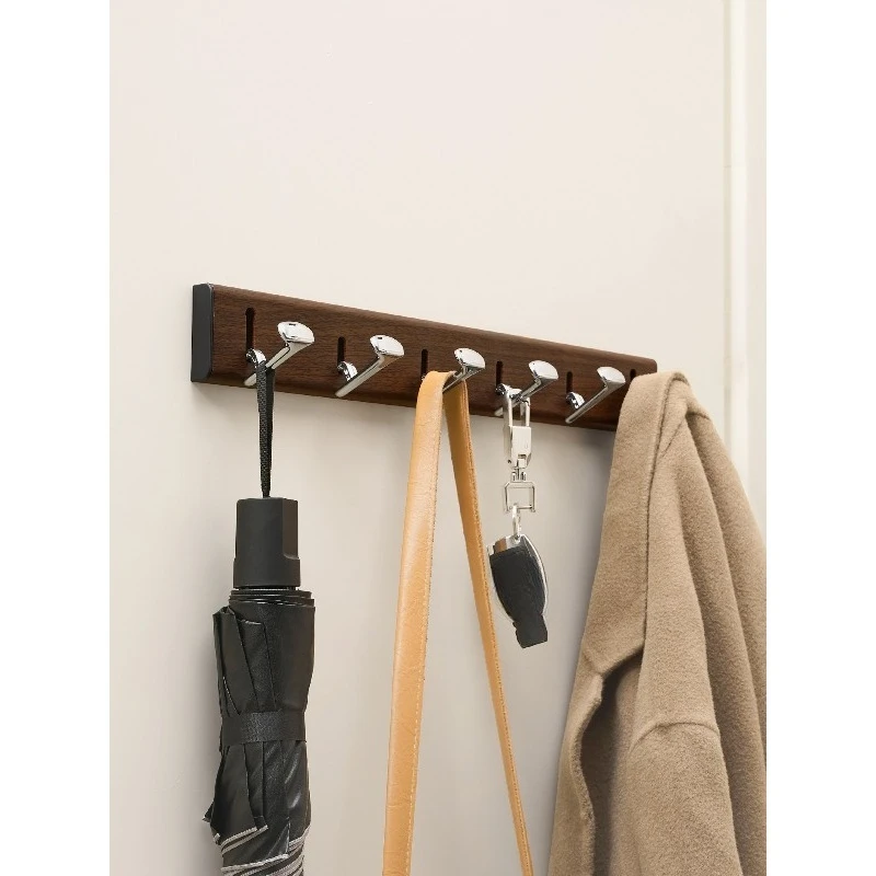 Invisible hook Hanging hanger behind entrance door Wall wall wall hanging No punching key Folding bathroom Bathroom coat hook