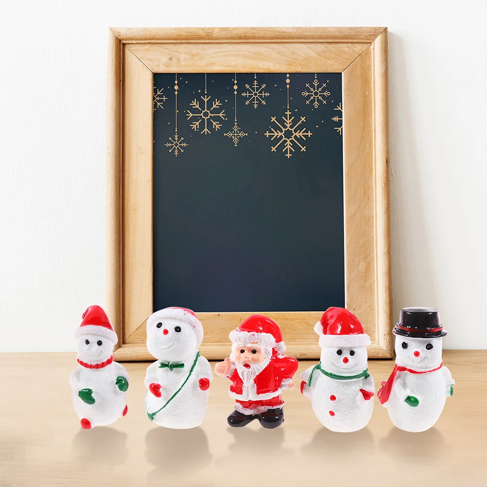 

23Pcs Premium Christmas Resin Decorations Festive DIY Ornaments Set for Dining Room Home Office Holiday Season Xmas Theme Craft