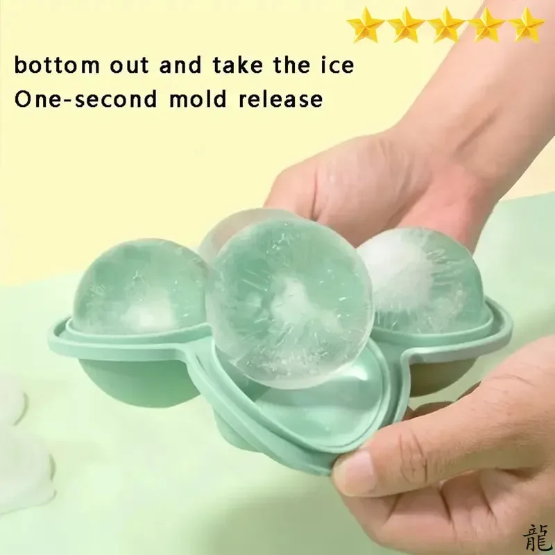 Forma de Gelo Grande de Silicone (1 unidade) - Fácil de Desenformar, Sem Vazamentos, Perfeita para Whisky, Coquetéis, Sucos e Festas