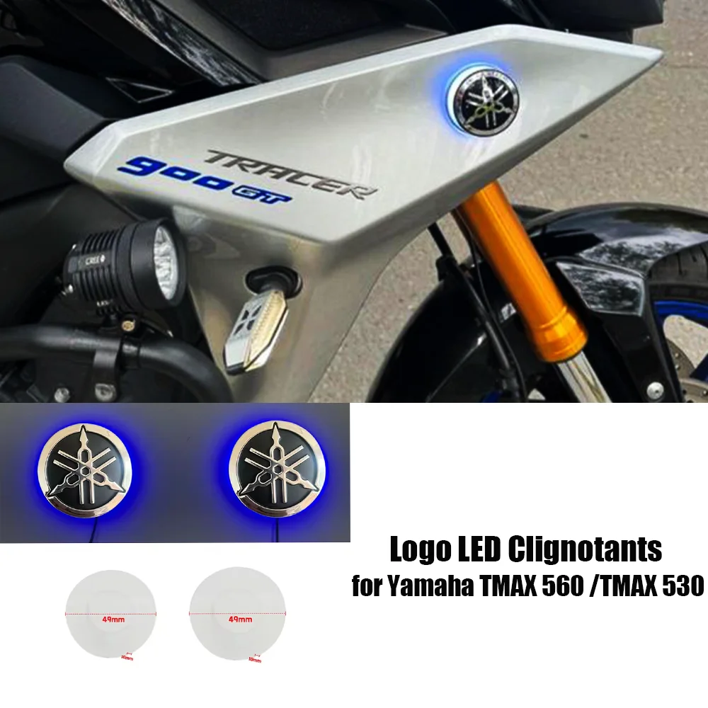 Motorcycle FOR Yamaha logo LED Clignotants for Yamaha TMAX 560 TMAX 530 MT07 MT09 MT10 R1 TRACER 7 TRACER9 Tenere700