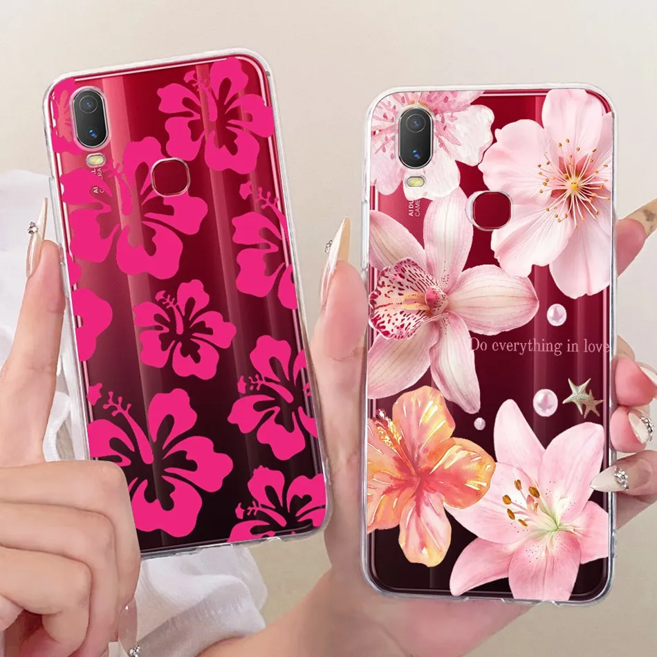 ل Vivo Y11 Y12i 1906 1906_20 Ins جديد أسلوب بسيط جراب هاتف ل Vivo 1906 Y11 (2019) شفافة بولي TPU لينة سيليكون حالات