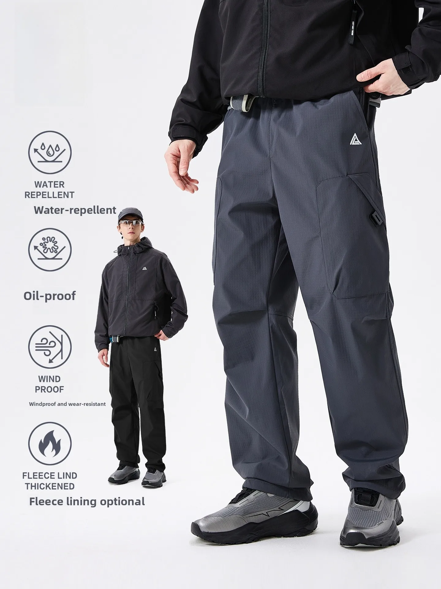 

Men's Outdoor Workwear Hiking Pants Waterproof Windproof Breathable Wear-Resistant Spring Autumn Cargo Trousers