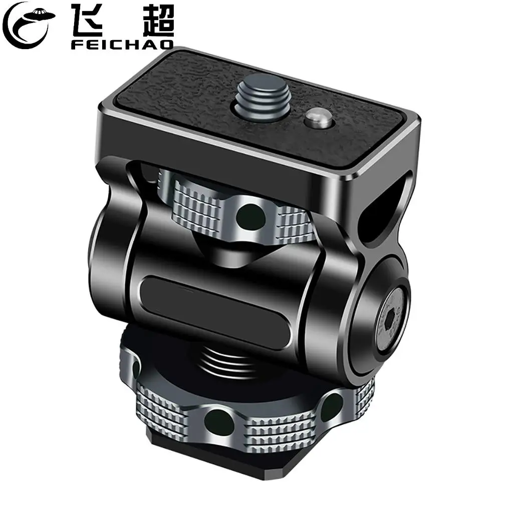

DSLR Camera Monitor Mount 360° Swivel and 180° Tilt Adjustable Monitor Holder with Cold Shoe Mount 1/4 Arri for Nikon Canon Sony