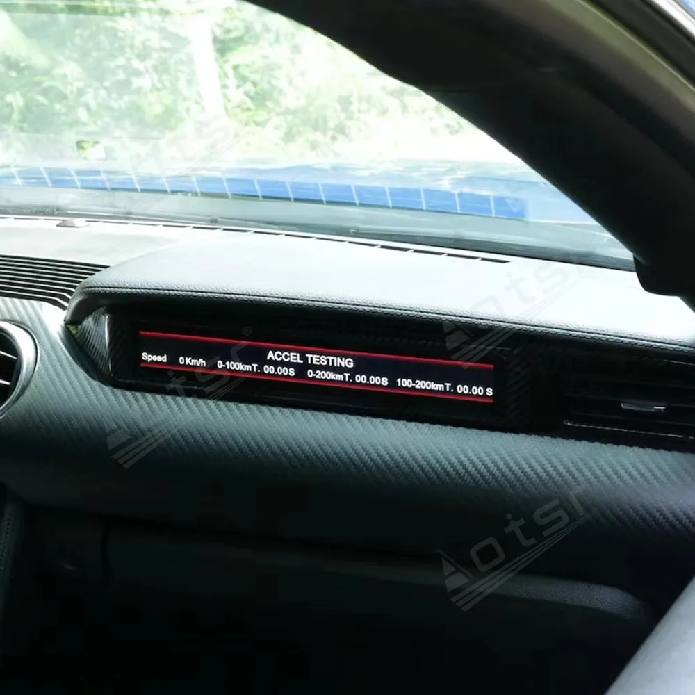 Dashboard Display Screen For Ford Mustang 2015-2023 LCD Passenger Side HD Dashboard Speed Meter Cars Racing Instrument Copilot