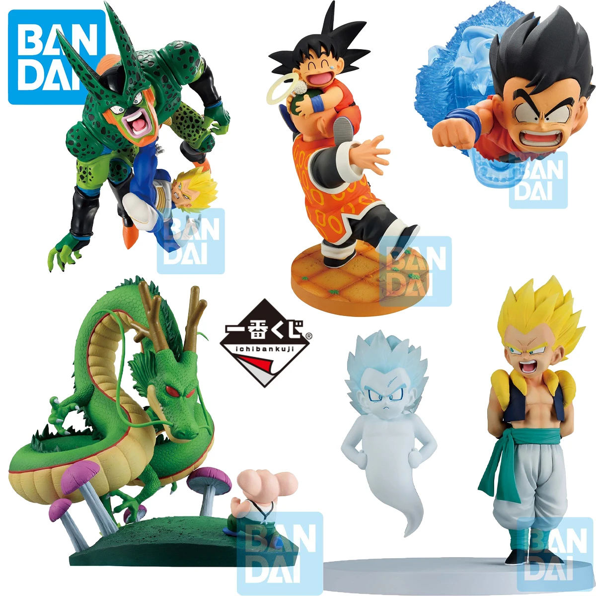 In Stock Original Bandai Ichiban Kuji Revible Moment Dragon Ball Son Goku Grandpa Gohan Shenron Oolong Vegeta SSJ Gotenks SSJ