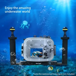 Seafrogs TS-7 Aluminum Alloy Handle Tray Grip Bracket Stabilizer for Diving Camera and Phone Houing Underwater Photography