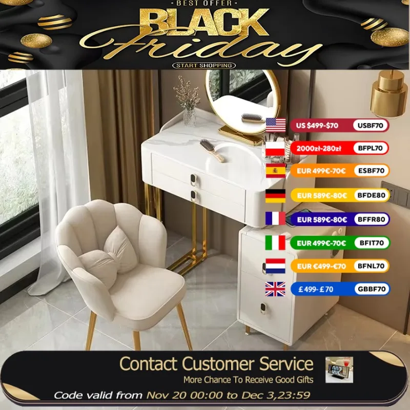 

Living Rooms Large Vanity Table Wood Storage Organizer Makeup Dresser Salon Europa Beauty Penteadeiras Bedroom Furniture