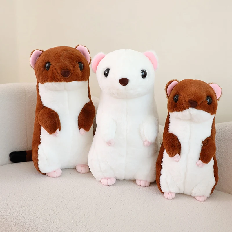 40cm Weasel Plush Toy Cute Stuffed Animal Toy Doll Soft Cartoon Pillow Lovely Birthday Gift