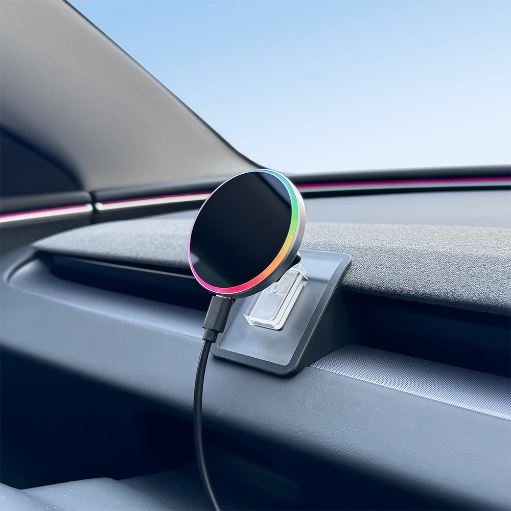

Phone Holder Mount Magnetic Phone Mount Compatible with MagSafe for iPhone 17 For Tesla Model Y Launch Juniper Model 3 Highland