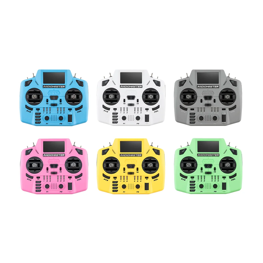 

Radiomaster GX12 Crush 1000HZ 3D Digital CNC Hall Gimbal Dual Band Antenna Gemini XROSSBAND EXpressLRS Radio Controller
