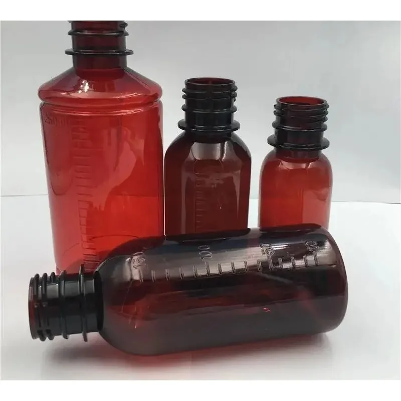 30pcs 60ML 100ML 150ML 200ML 250 ML Transparent Brown Plastic Empty Bottle Soup Pill Powder Cosmetic Container Pot