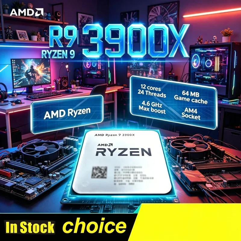 

Luminous august Premium AMD Gaming CPU Ryzen 9 R9 3900X 12-Core 24-Thread Processor 3.8GHz Without Package offers