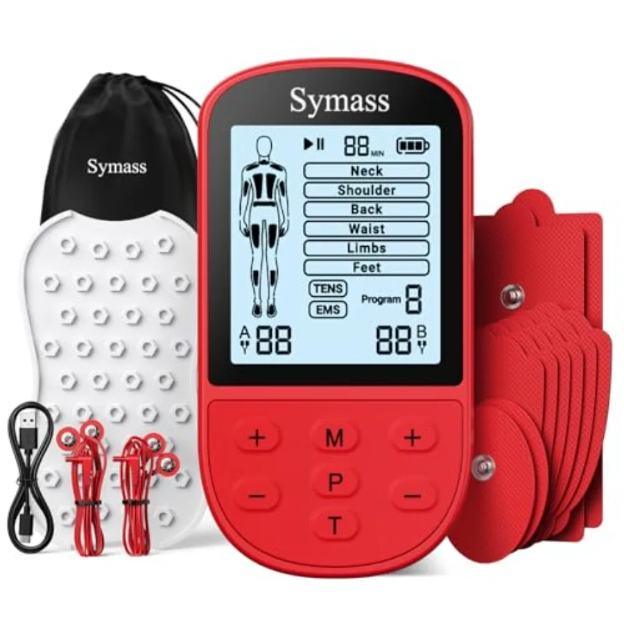 

TENS Unit Muscle Stimulator Transcutaneous Electronic Nerve Stimulator for Pain Relief Therapy EMS Muscle Stimulator with 10 El