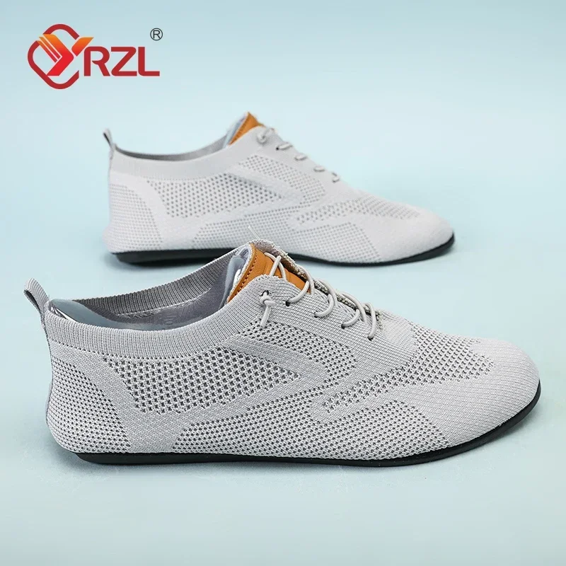 YRZL Mesh Loafers Men Driving Moccasins Thin Bottom Flats Walking Shoes Breathable Non Slip Casual Loafers Summer Mens Shoes