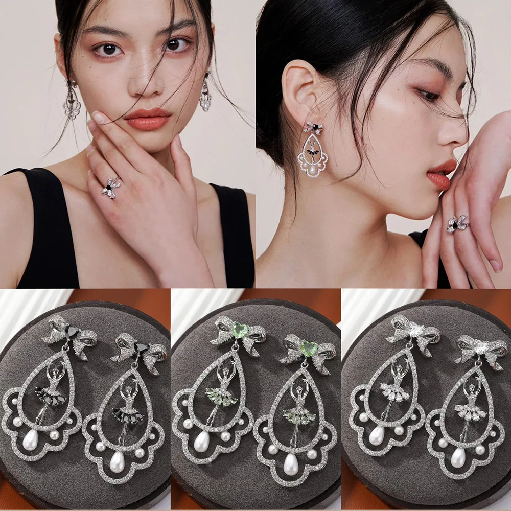 

Missvikki New Luxury Vintage Bow Oval Earrings For Women Wedding Party Hollow Engraving Dubai Bridal Earrings Fashion Jewelry
