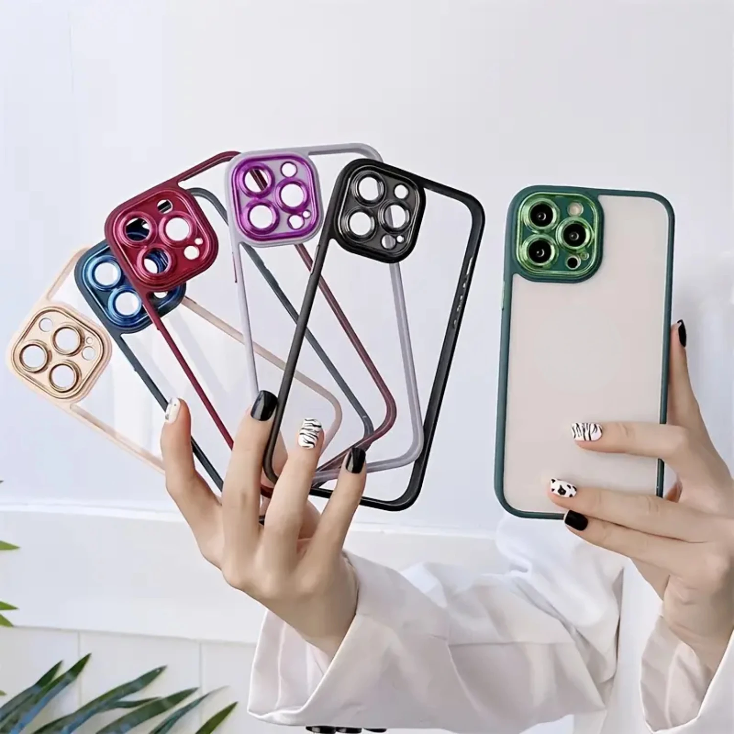 Luxurious Shockproof Electroplated Lens Cover iPhone Case - Premium Protection for iPhone 11/11Pro/11ProMax, iPhone 12/12Mini/12