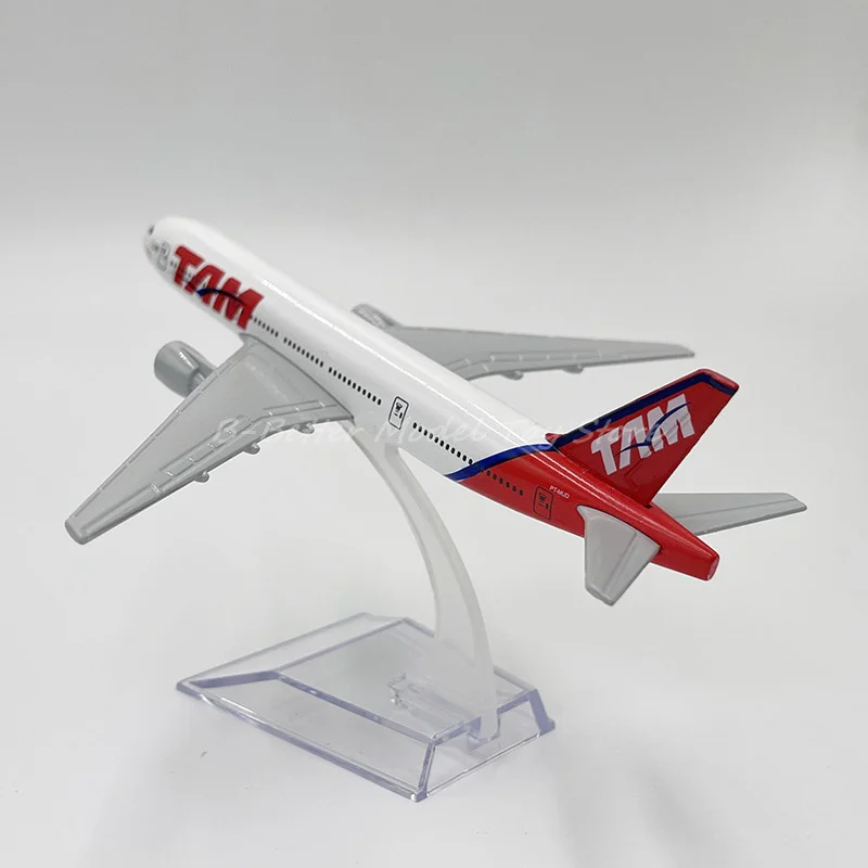 1:400 Diecast Model Plane Toy 16 cm Brazilian TAM Airlines Boeing 777 Miniature Replica