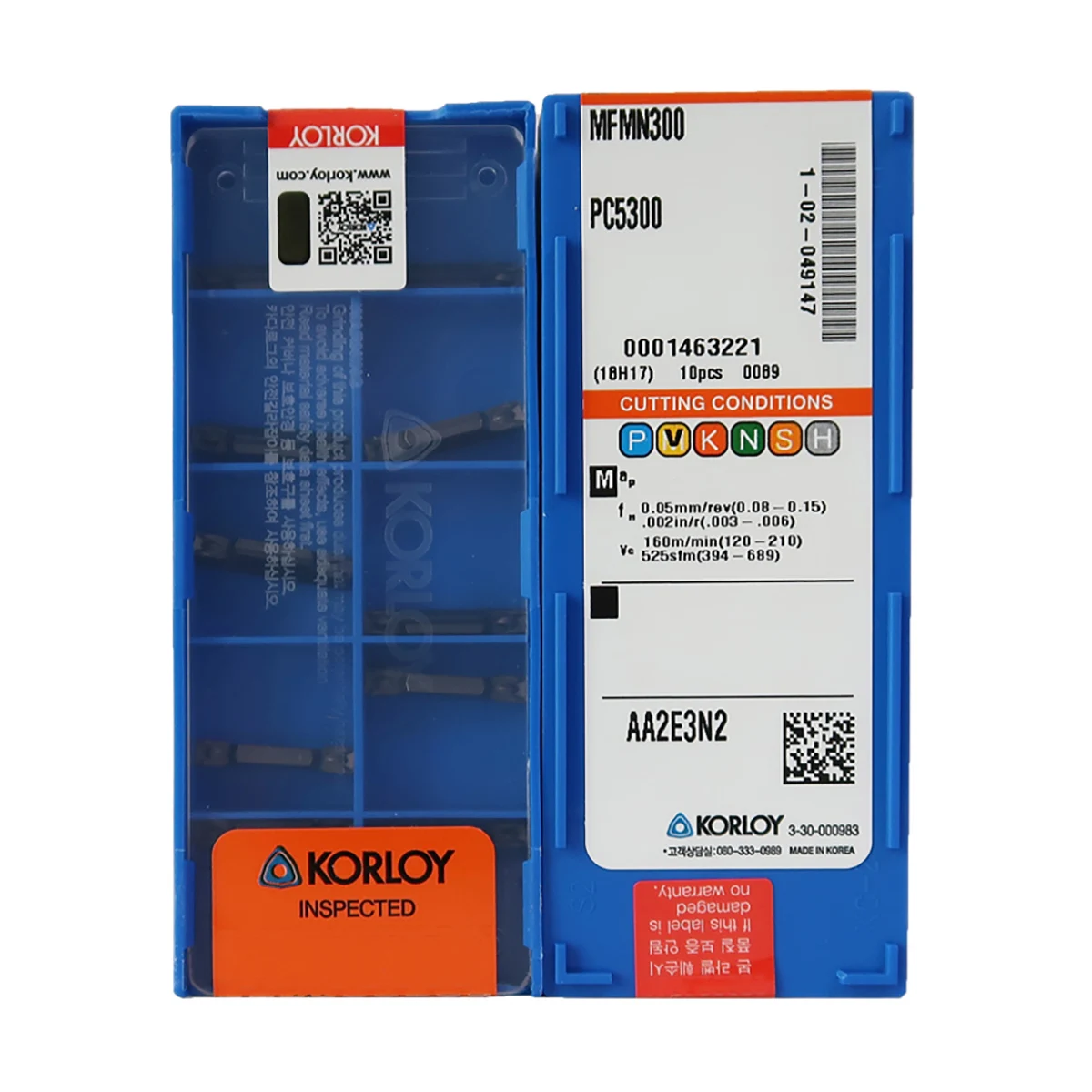 

Оригинальная канавочная пластина Korloy MFMN MFMN300 NC3120 MFMN300 PC5300