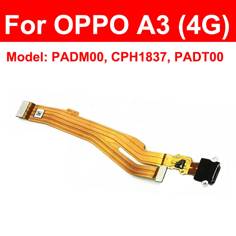 For OPPO A3 4G 2018 USB Charging Dock Flex Mainboard Flex USB Charger Port Flex Motherboard Flex Cable Connector Parts