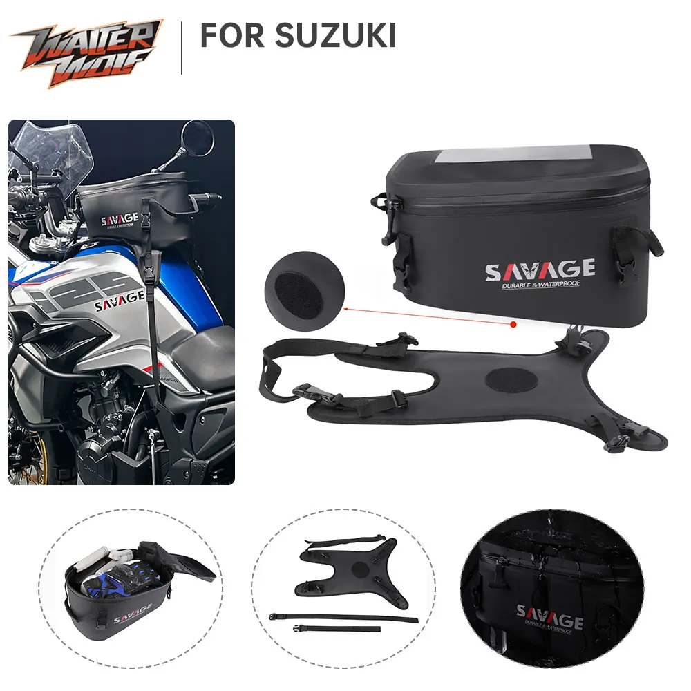 

Fuel Tank Bag For SUZUKI DL 650 1000 1050 XT V-Strom VStrom Motorcycle Phone Navigation Luggage Storage GSXR GSX GSR 600 750